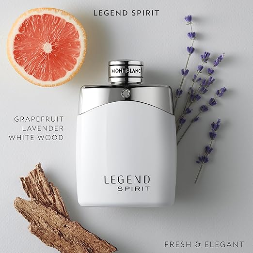 Montblanc Legend Spirit Long-Lasting Cologne for Men – Fresh Woody Eau de Toilette Montblanc