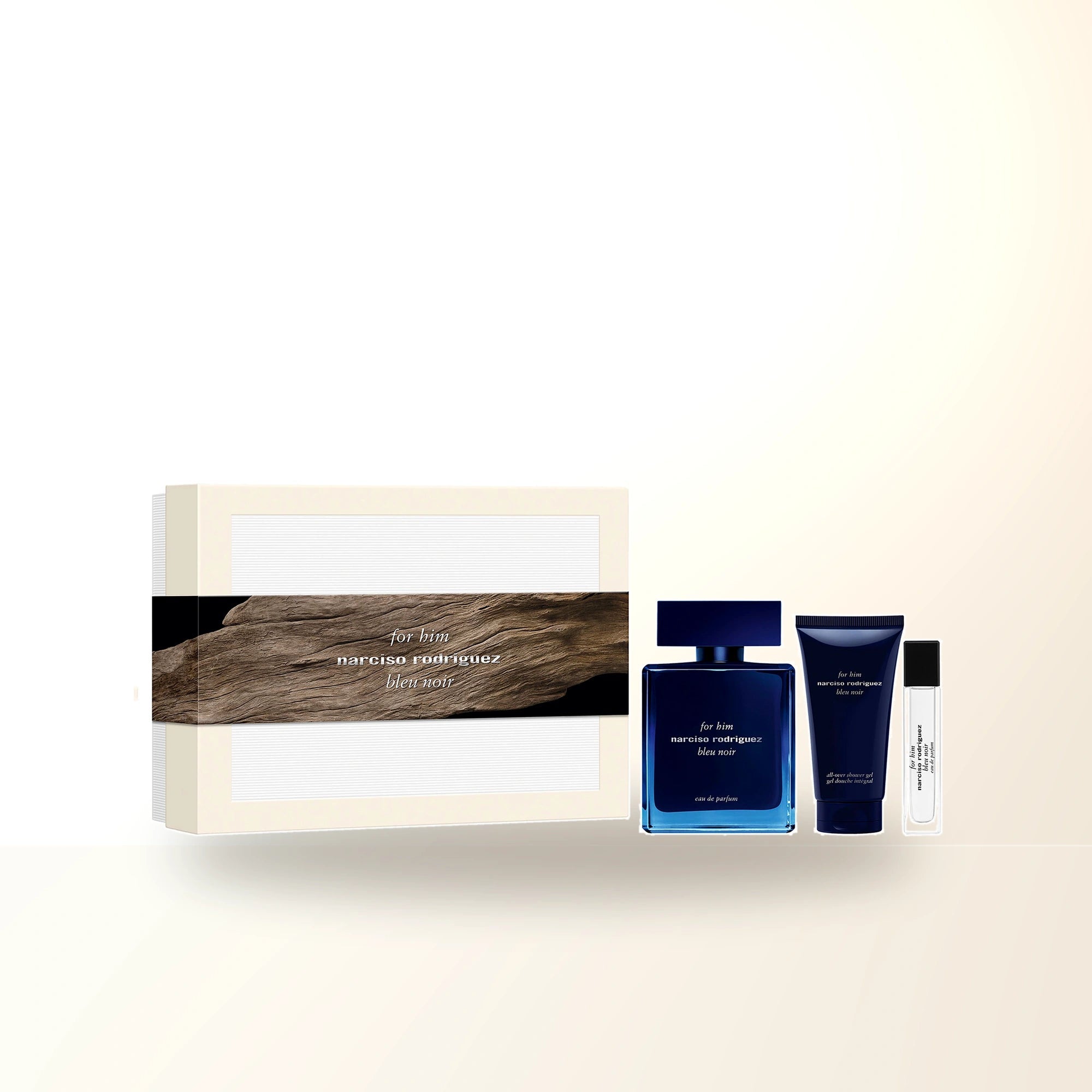 Narciso Rodriguez For Him Bleu Noir 3 Pcs Set: 3.3 Eau De Parfum Spray + 0.33 Eau De Parfum Spray + 1.6 Body Lotion main product image