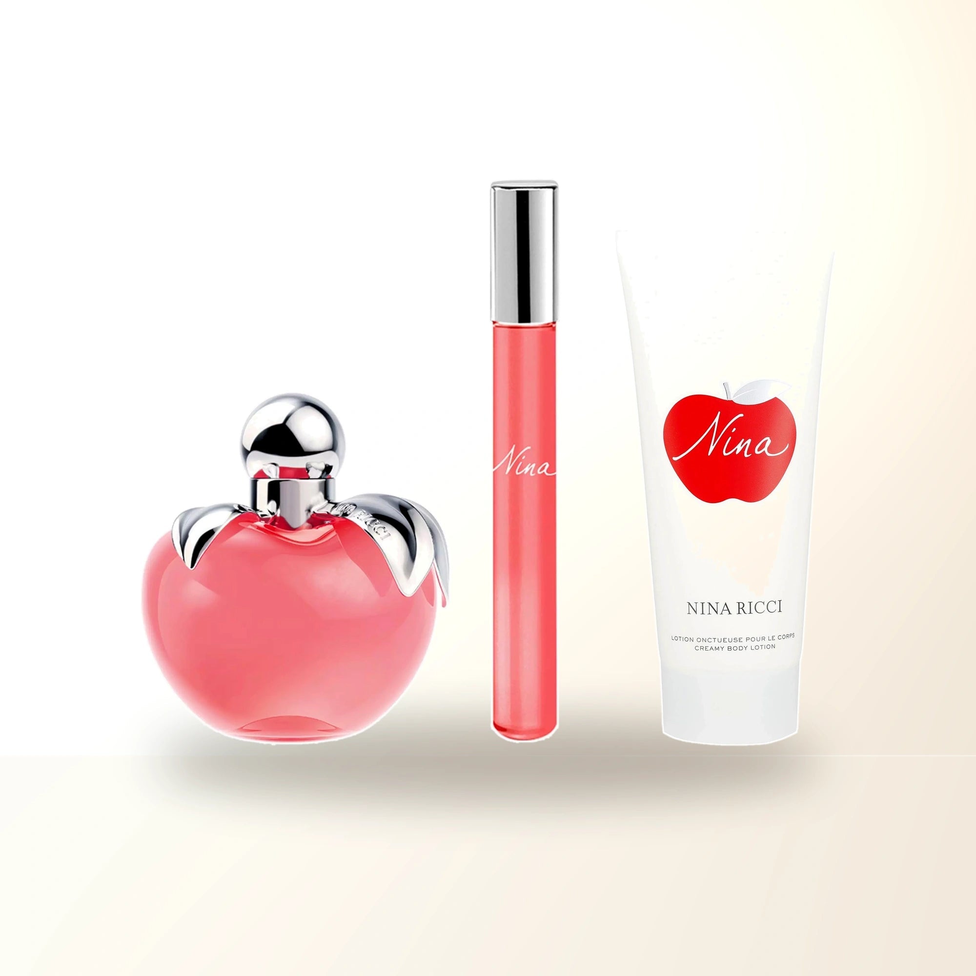 Nina Ricci Nina 3 Pcs Set For Women: 2.7 Eau De Toilette Spray + 0.34 Eau De Toilette Roll-on + 2.5 Body Lotion main product image