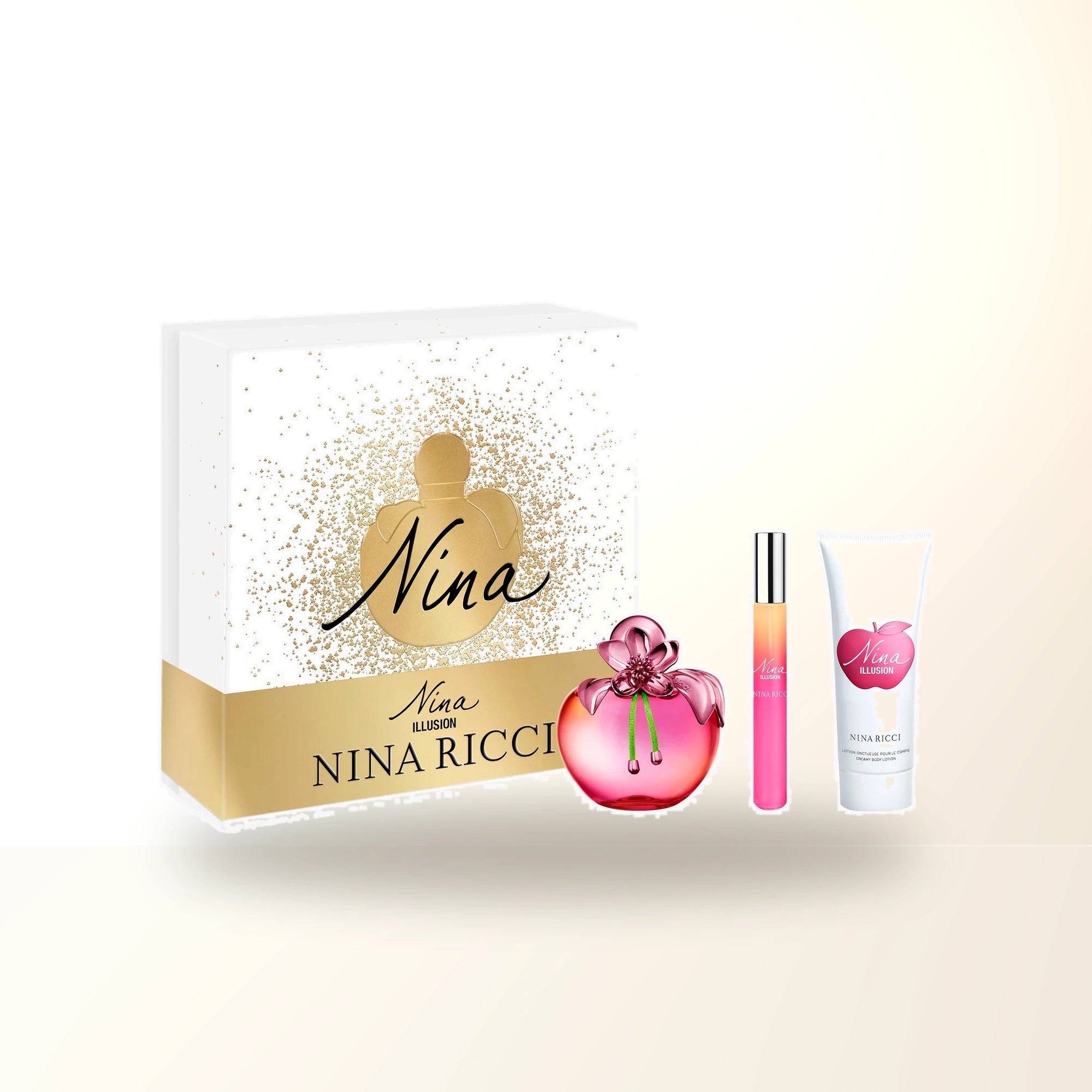 Nina Ricci Nina Illusion 3 Pcs Set For Women: 2.7 Eau De Parfum + 0.34 Eau De Parfum Roll-on + 2.5 Body Lotion main product image