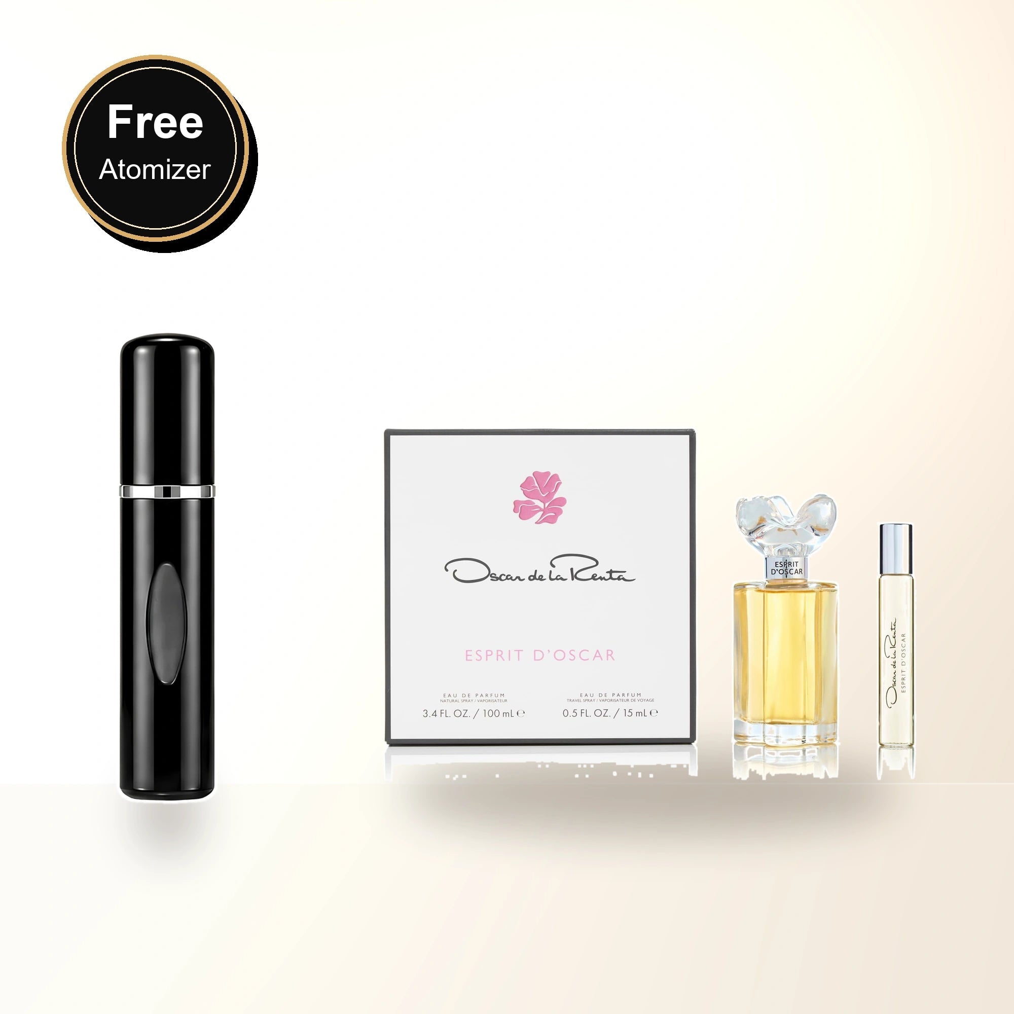 Oscar Esprit D'oscar 2 Pcs Set For Women: 3.4 Eau De Parfum Spray + 0.5 Eau De Parfum Spray with free atomizer bonus image
