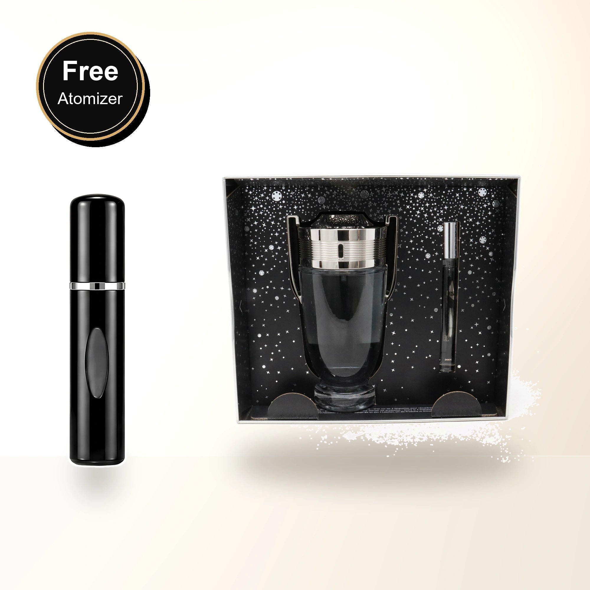 Paco Rabanne Invictus 2 Pcs Set For Men: 6.7 Eau De Toilette Spray + 0.34 Eau De Toilette Spray. with free atomizer bonus image