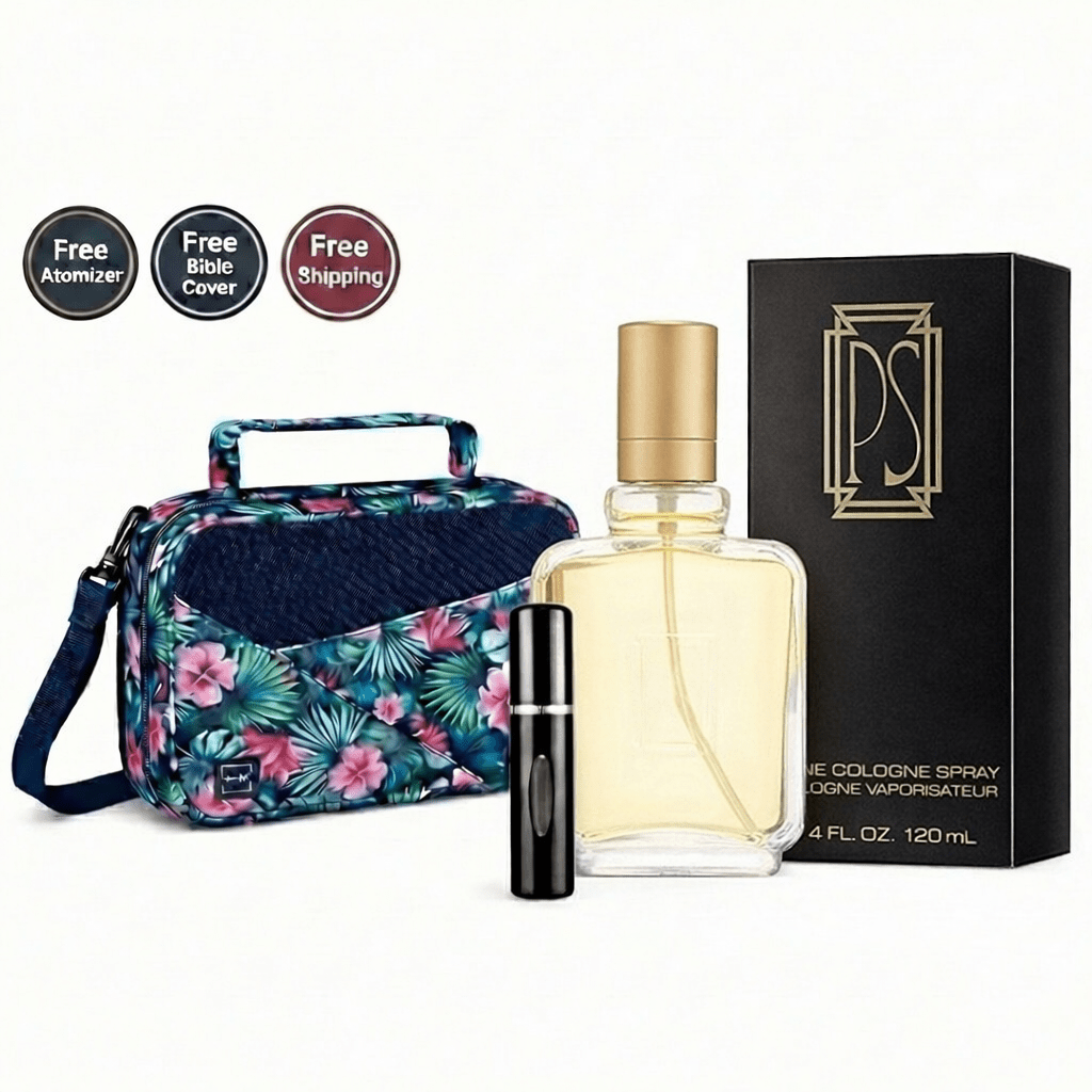 PS Fine Cologne Spray for men with free 5ml atomizer and travel bag – luxury fragrance gift for Mother’s Day