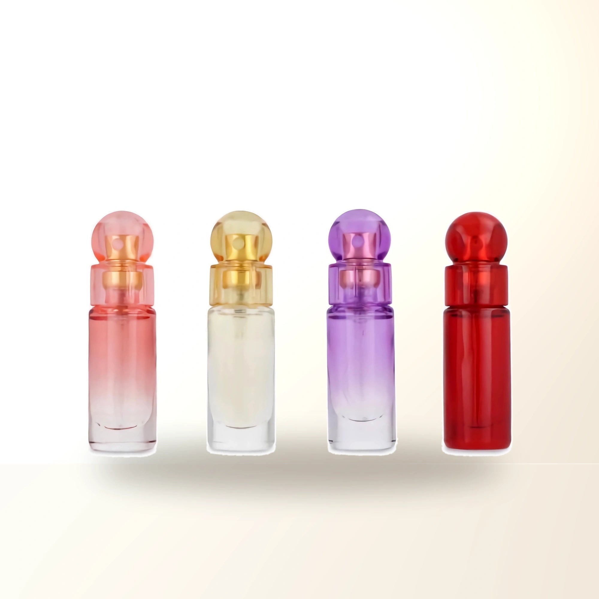 Perry Ellis 360 4 Pcs Set For Women: 360 Coral 0.25 Eau De Parfum Spray + 360 0.25 Eau De Toilette Spray + 360 Purple 0.25 Eau De Parfum Spray + 360 Red 0.25 Eau De Parfum Spray main product image
