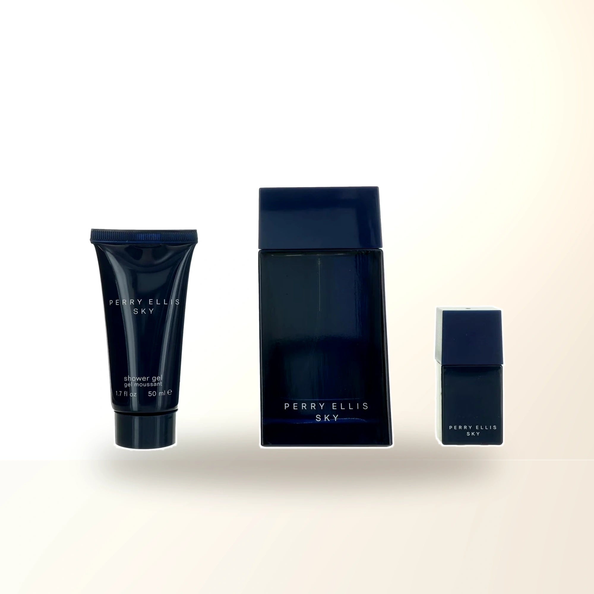 Perry Ellis Sky 3 Pcs Set For Men: 3.4 Eau De Toilette Spray + 0.25 Eau De Toilette Spray + 1.7 Shower Gel main product image