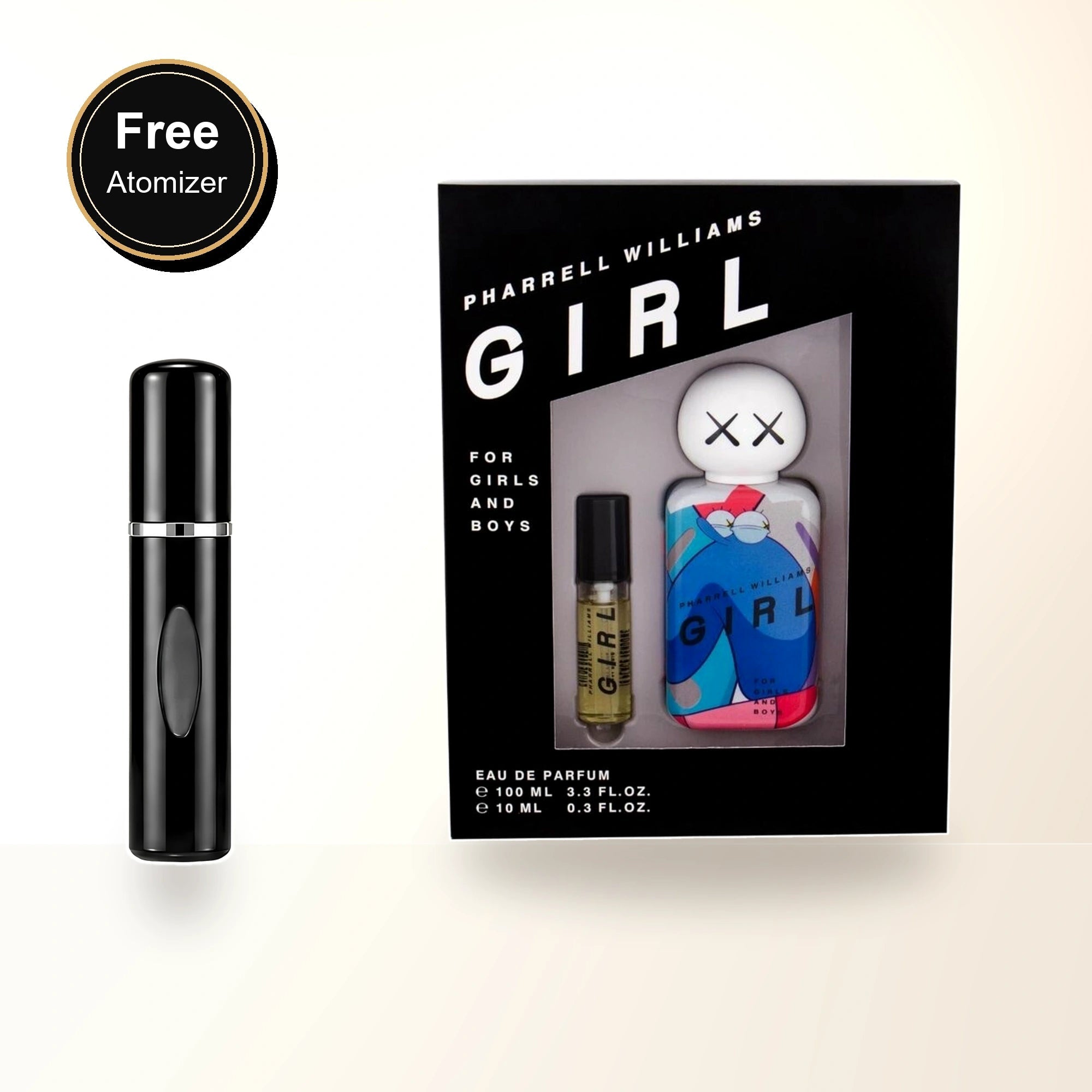 Pharrell Williams Girl 2 Pcs Set: 3.3 Eau De Parfum Spray + 0.3 Eau De Parfum Spray with free atomizer bonus image