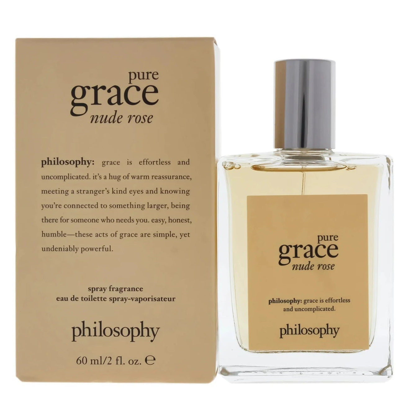 Philosophy Pure Grace Nude Rose 2 Oz Eau de Toilette Spray for Women
