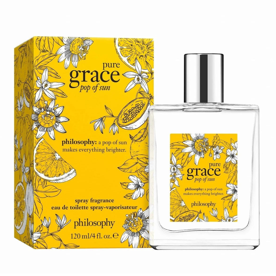 Philosophy Pure Grace Pop Of Sun 4 Oz Eau de Toilette Spray for Women