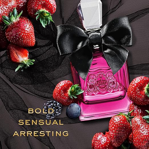Juicy Couture Viva La Juicy Noir Eau de Parfum for Women | Wild Berries, Gardenia & Amber Fruity Floral Scent