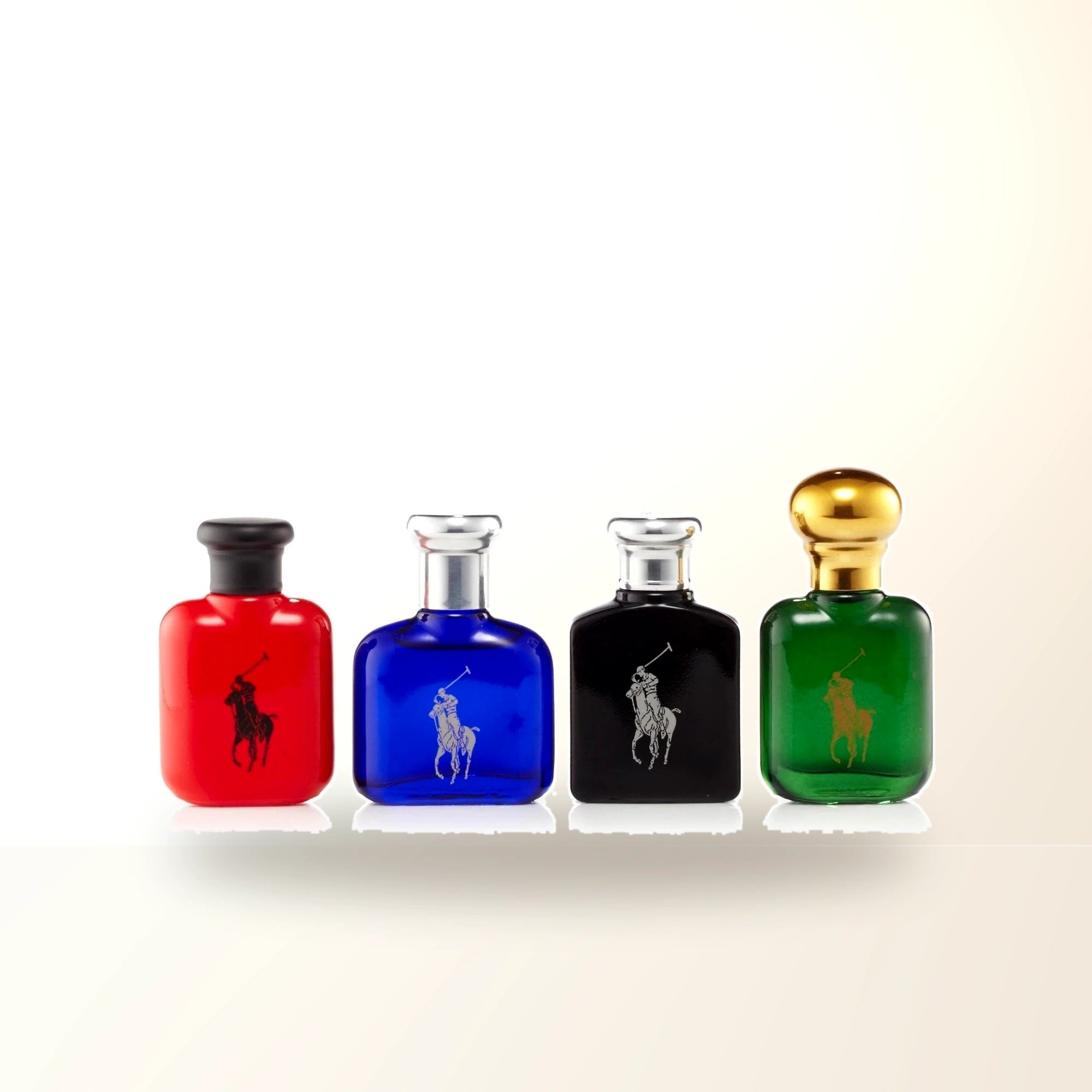 Polo Collection 4 Pcs Set For Men: Polo Green 0.5 Eau De Toilette + Polo Blue 0.5 Eau De Toilette + Polo Red 0.5 Eau De Toilette + Polo Black 0.5 Eau De Toilette main product image