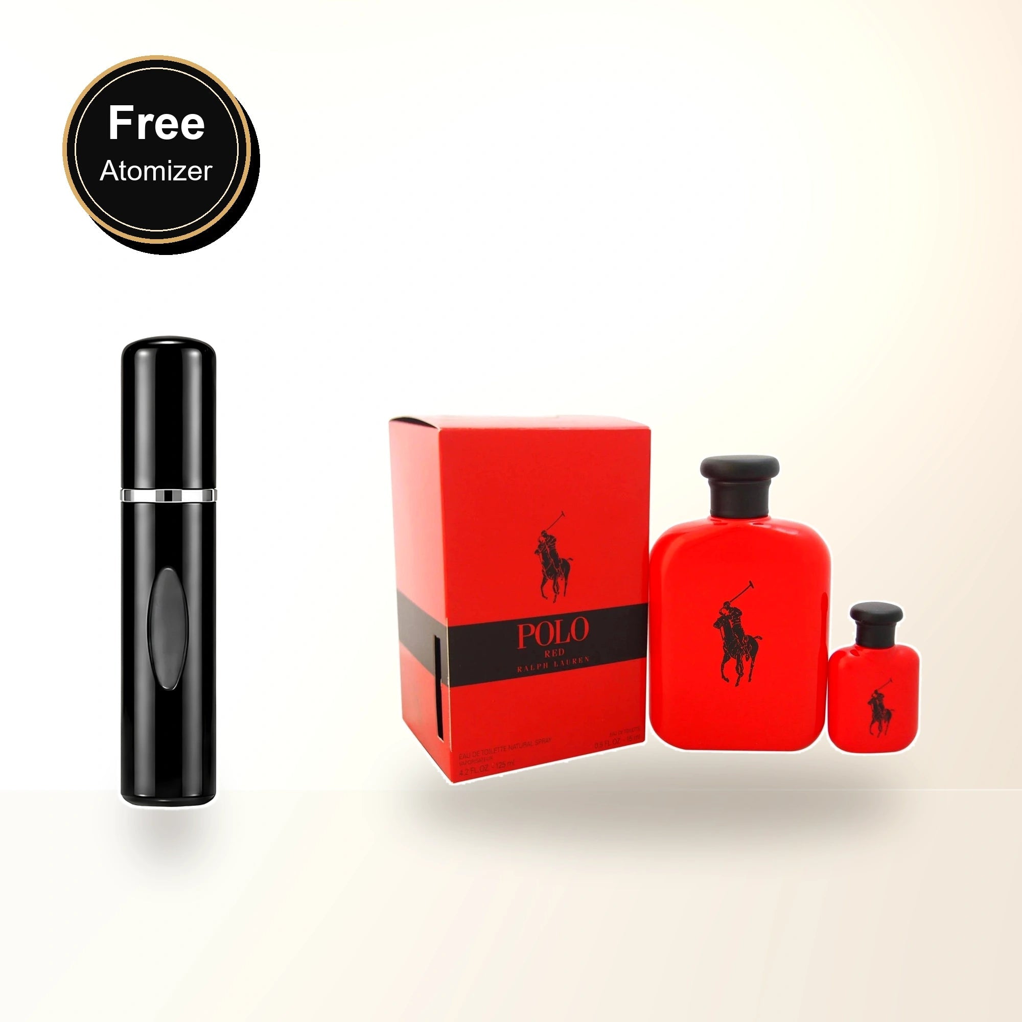 Polo Red 2 Pcs Set For Men: 4.2 Eau De Toilette + 0.5 Eau De Toilette with free atomizer bonus image