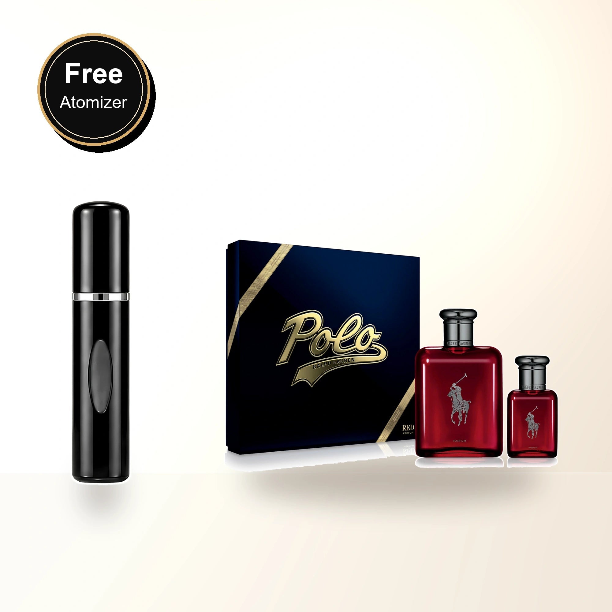 Polo Red 2 Pcs Set For Men: 4.2 Parfum Spray + 1.36 Parfum Spray with free atomizer bonus image
