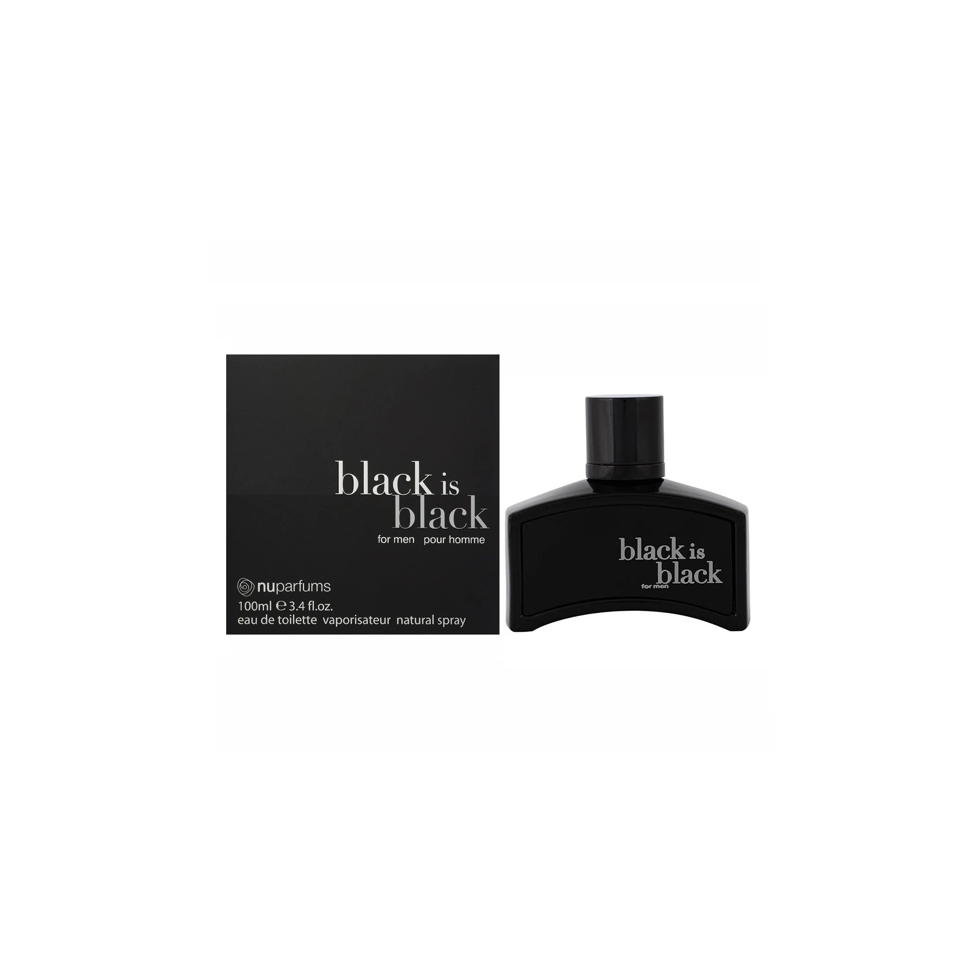 Private Label Black Is Black 3.4 Eau de Toilette Spray for Men