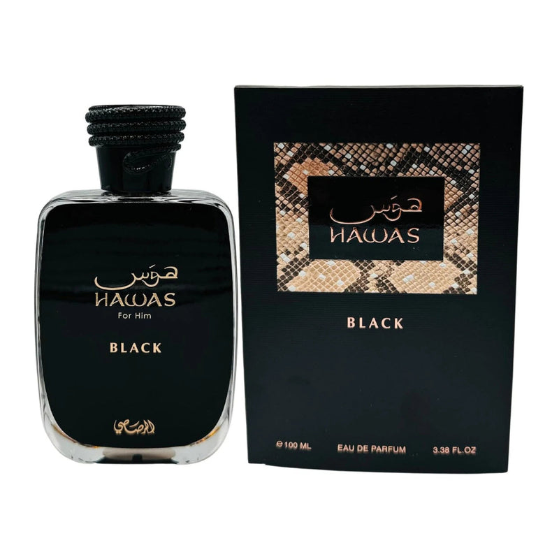 Rasasi Hawas Black 3.38 Eau de Parfum Spray for Men