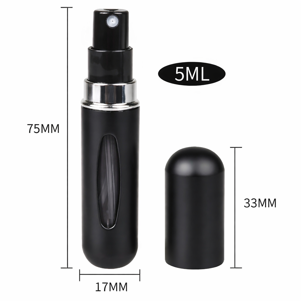 Portable perfume atomizer refillable spray bottle travel size fragrance accessory