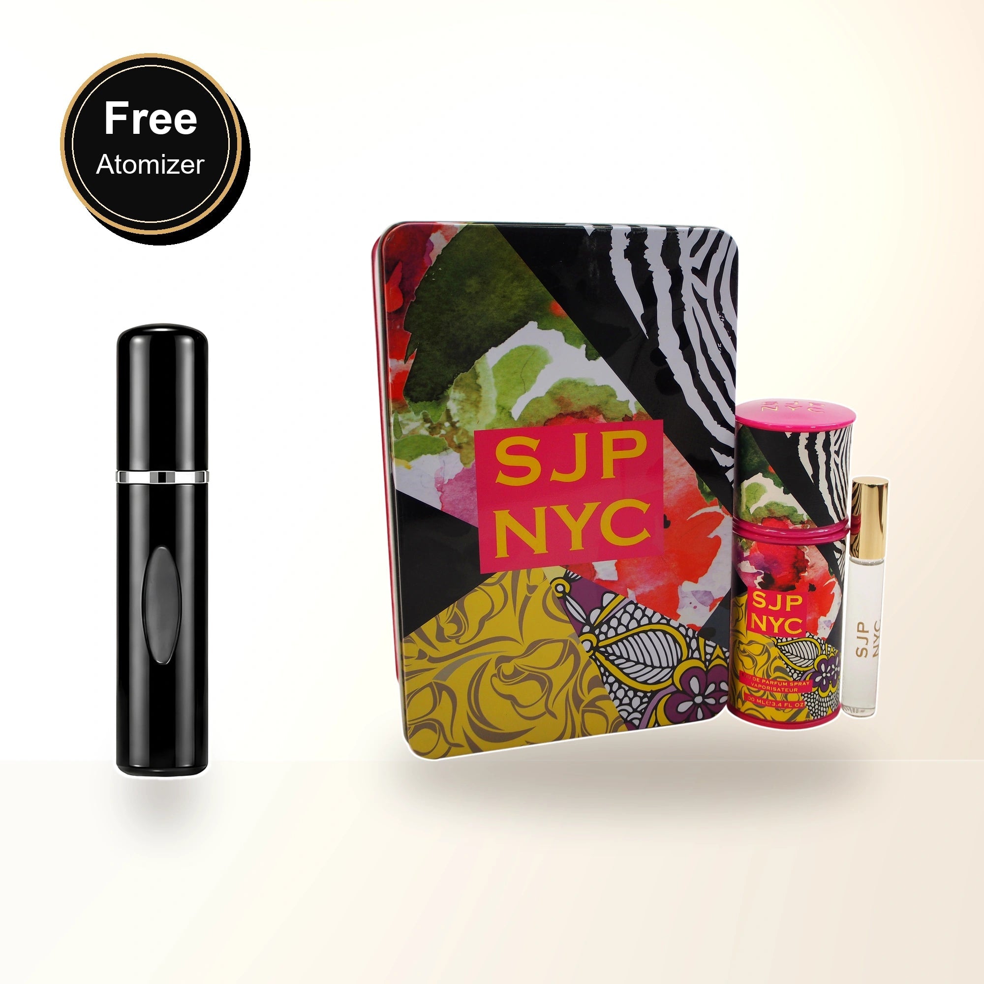Sjp Nyc 2 Pcs Set For Women: 3.4 Eau De Parfum Spray + 0.34 Eau De Parfum Rollerball with free atomizer bonus image