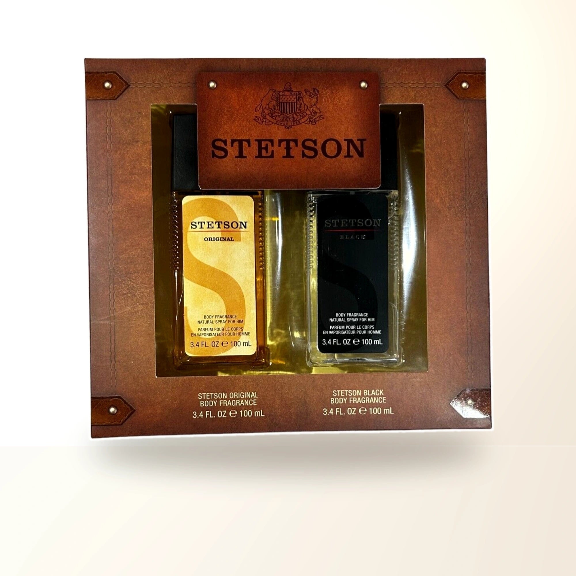 Stetson 2 Pcs Set For Men: 3.4 Body Fragrance + Stetson Black 3.4 Body Fragrance main product image