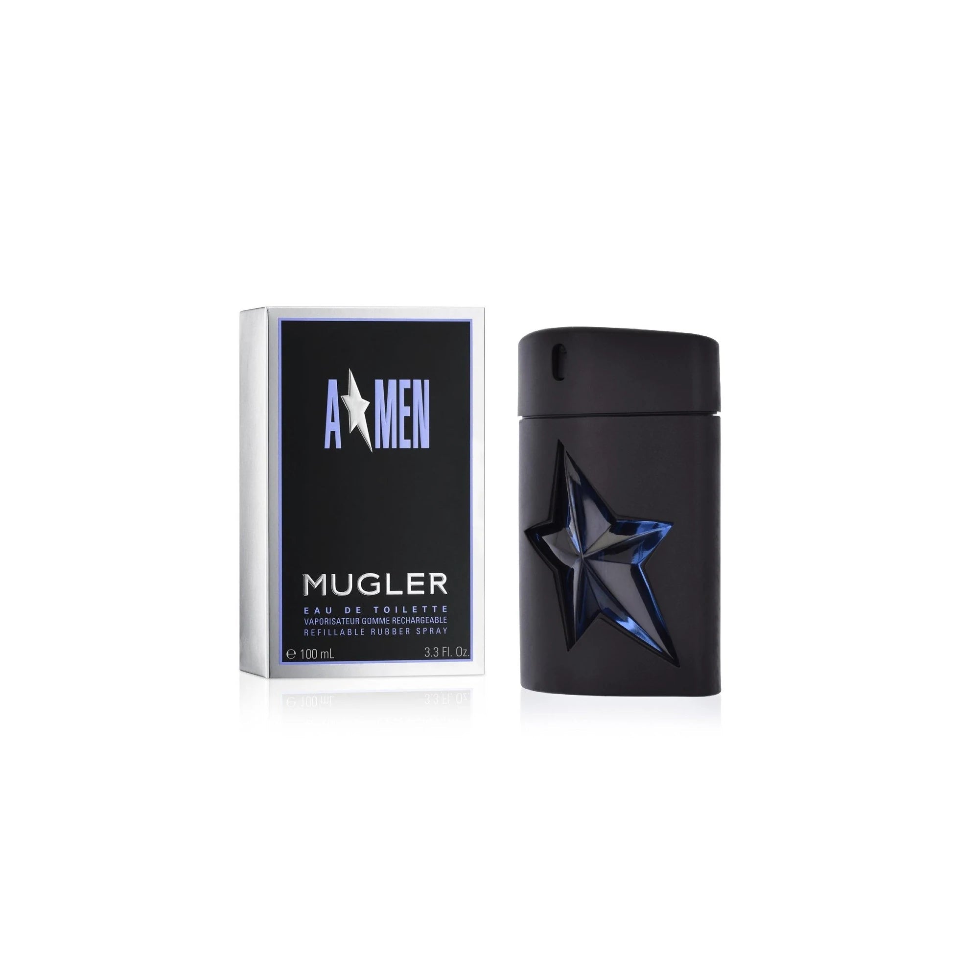 Thierry Mugler Angel A-Men 3.4 Eau de Toilette Spray Refillable (Rubber) for Men