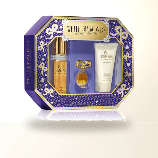 White Diamonds 3 Pcs Set For Women: 1 Oz Eau De Toilette Spray + 1.7 Body Lotion + 3.7 Ml Parfum Mini main product image